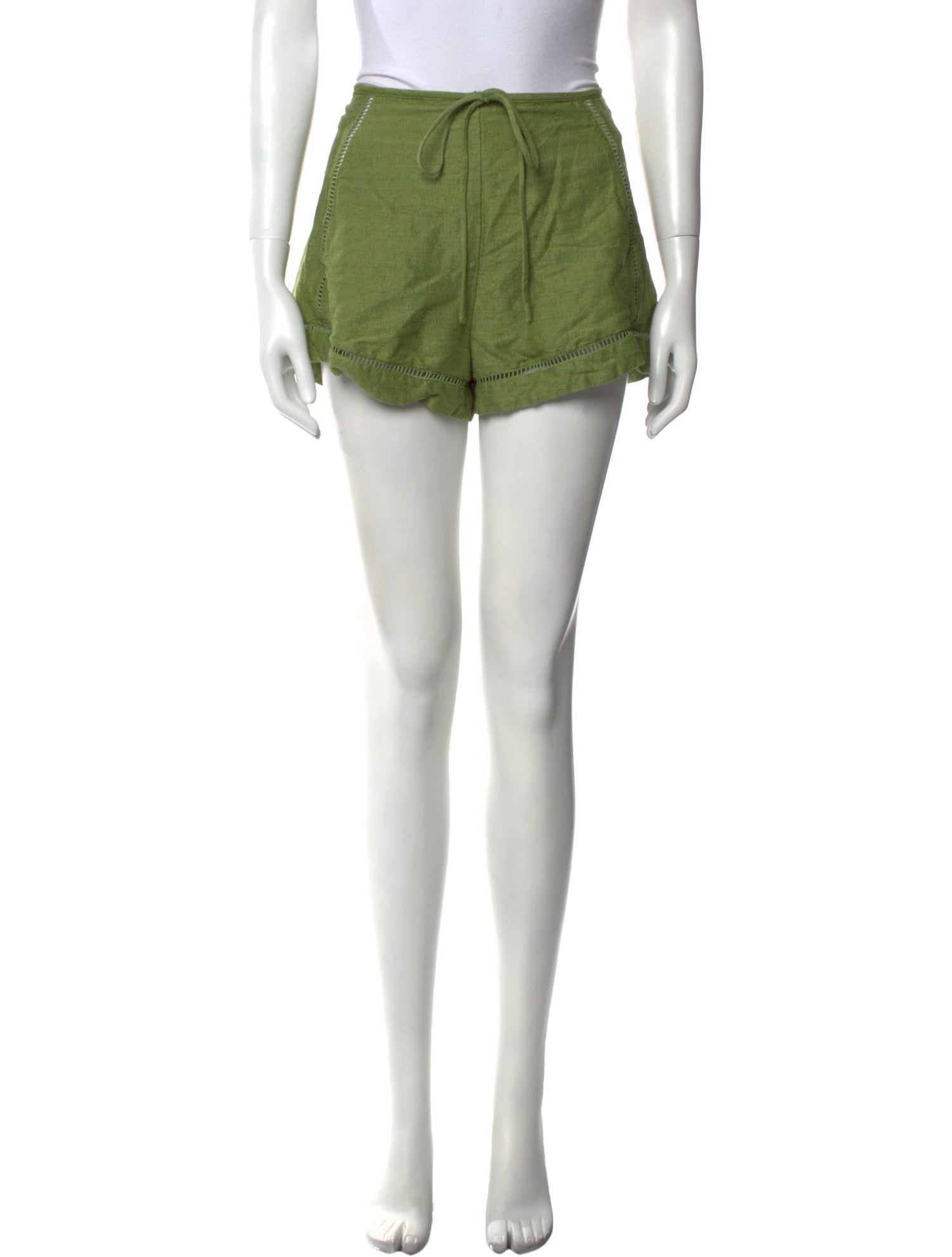Cult Gaia Linen Mini Shorts