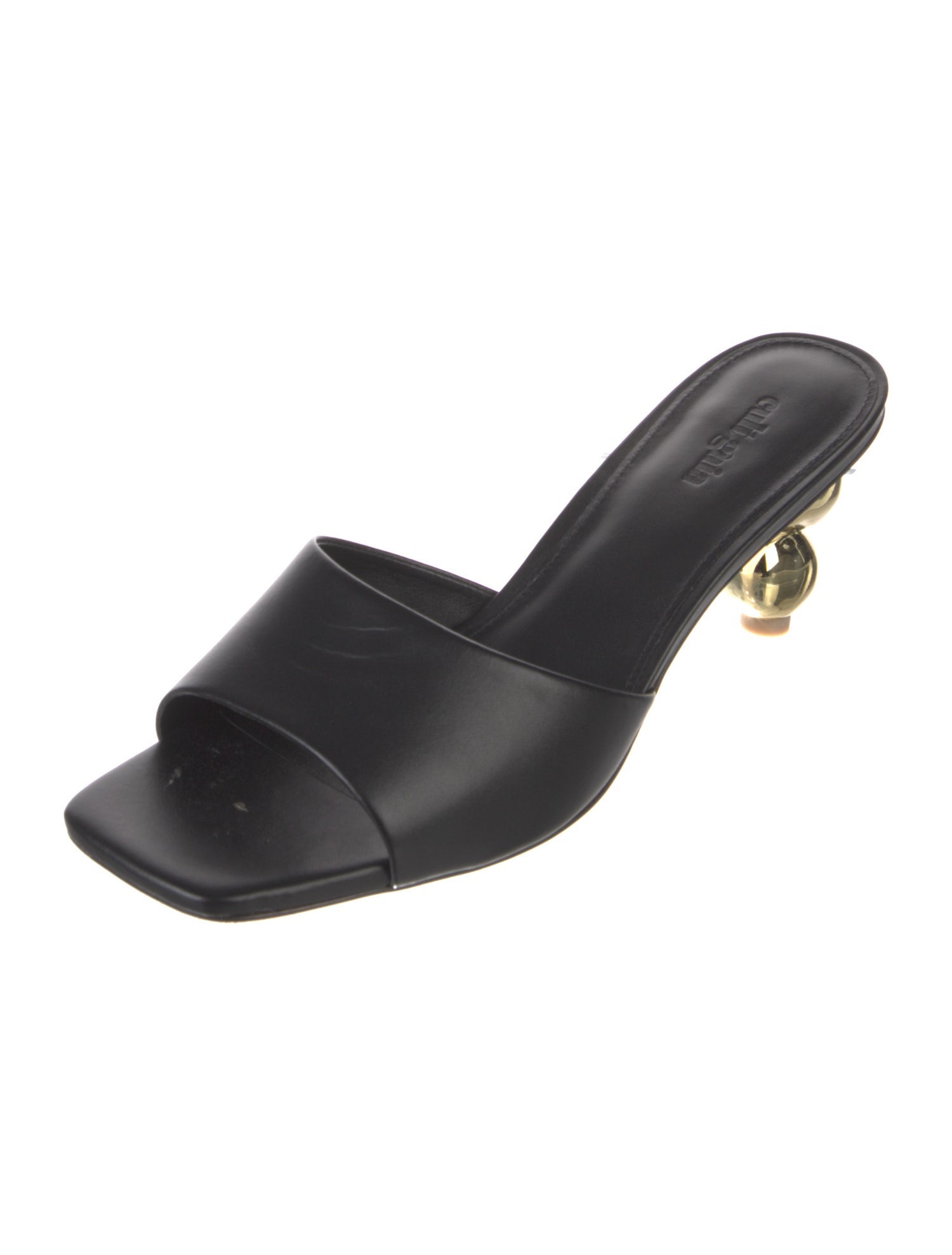 Cult Gaia Leather Slides