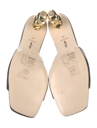 Cult Gaia Leather Slides