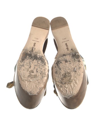 Cult Gaia Satin Printed Slides