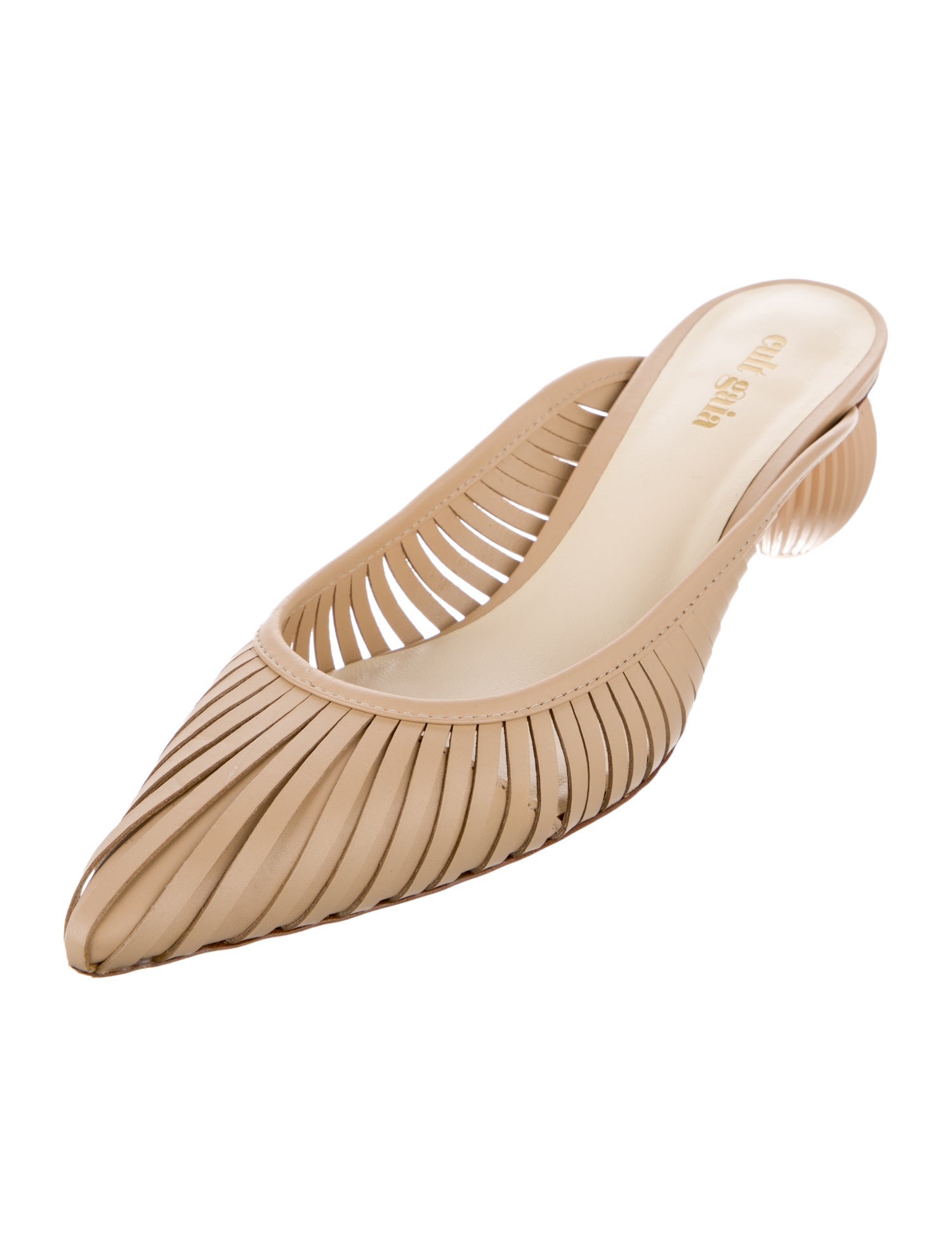 Cult Gaia Leather Mules