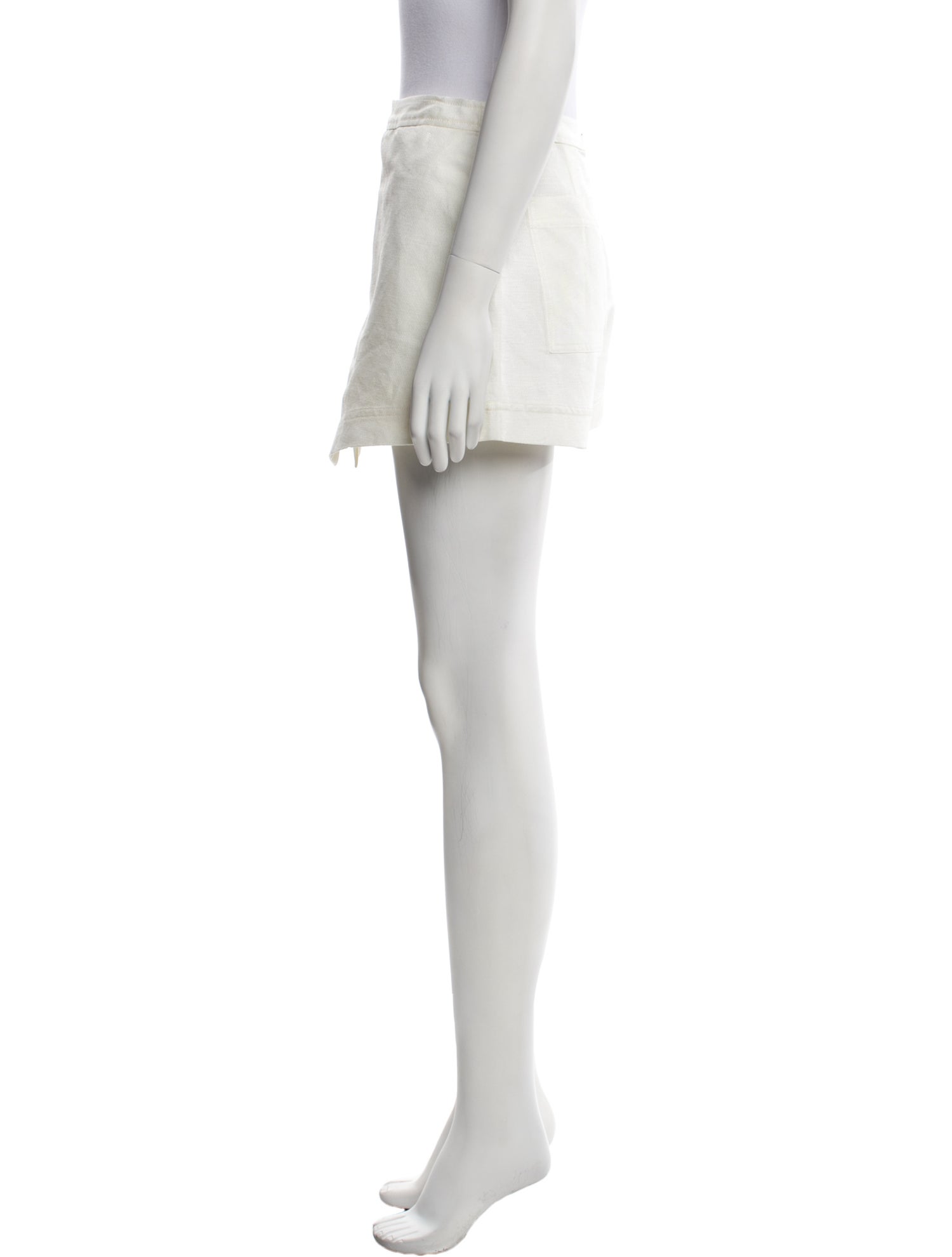 Cult Gaia Linen Mini Shorts