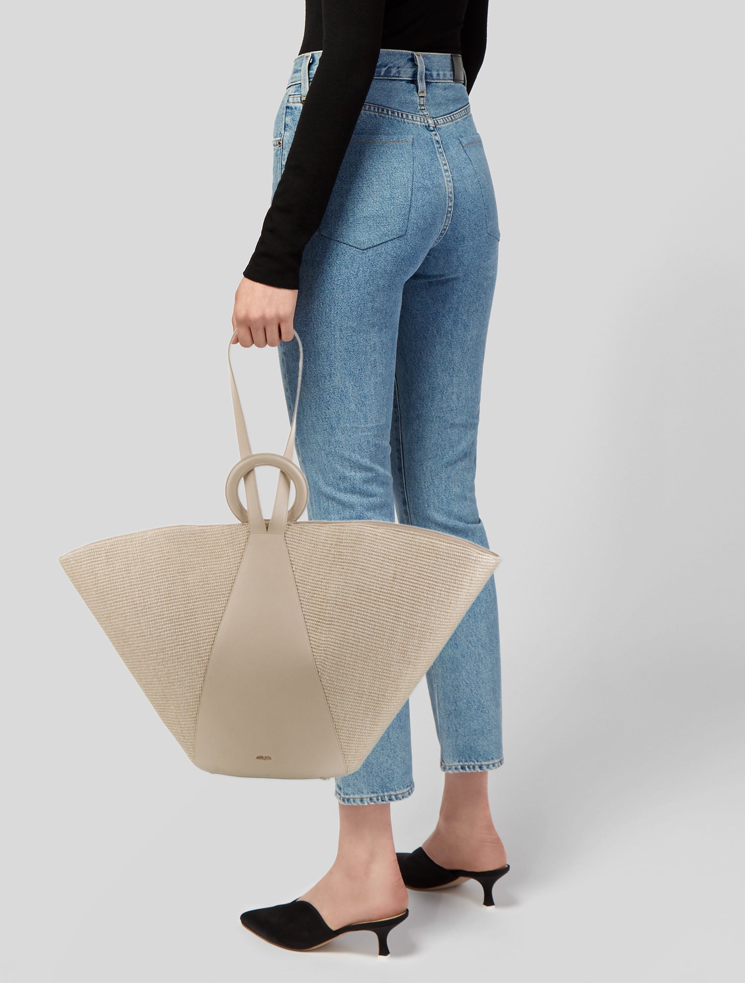 Cult Gaia Rattan Bucket Bag
