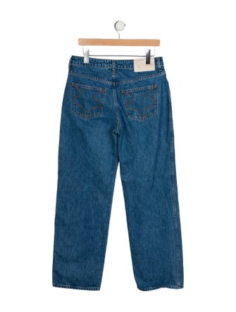 Cult Gaia Mid-Rise Wide Leg Jeans