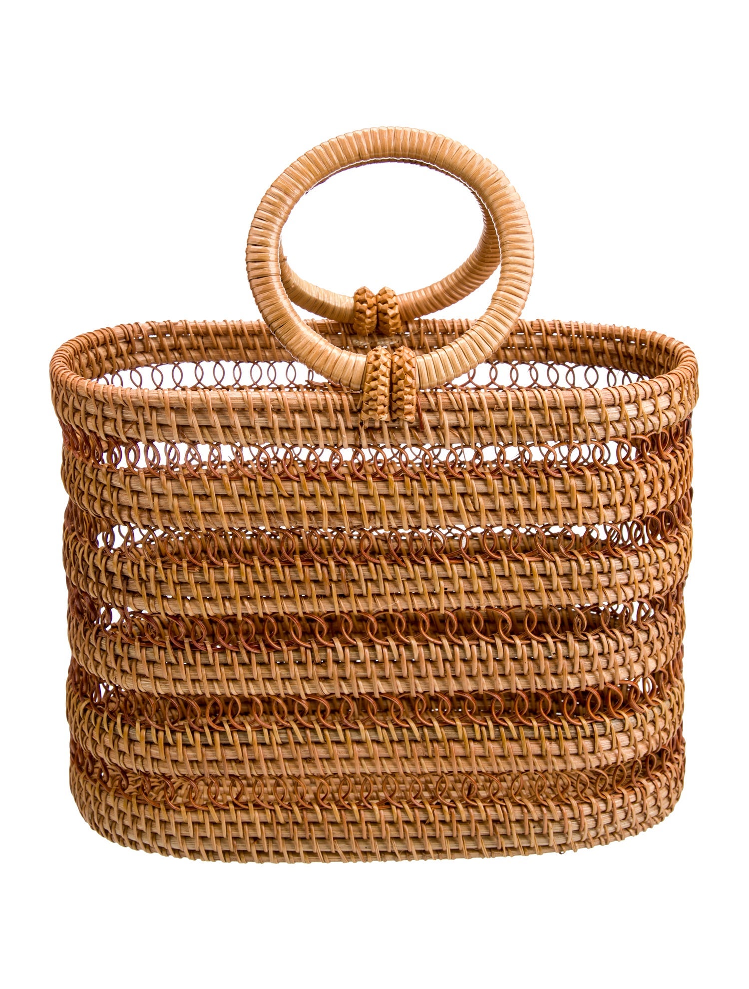 Cult Gaia Wicker Top Handle Bag