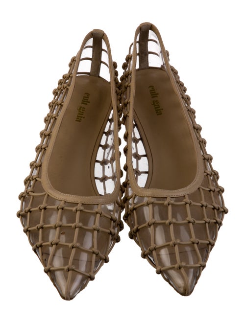 Cult Gaia PVC Lace Pattern Pumps