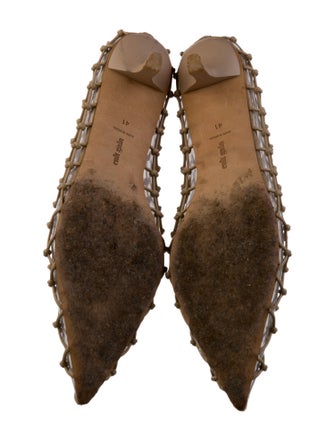 Cult Gaia PVC Lace Pattern Pumps