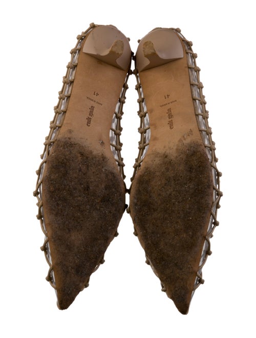 Cult Gaia PVC Lace Pattern Pumps