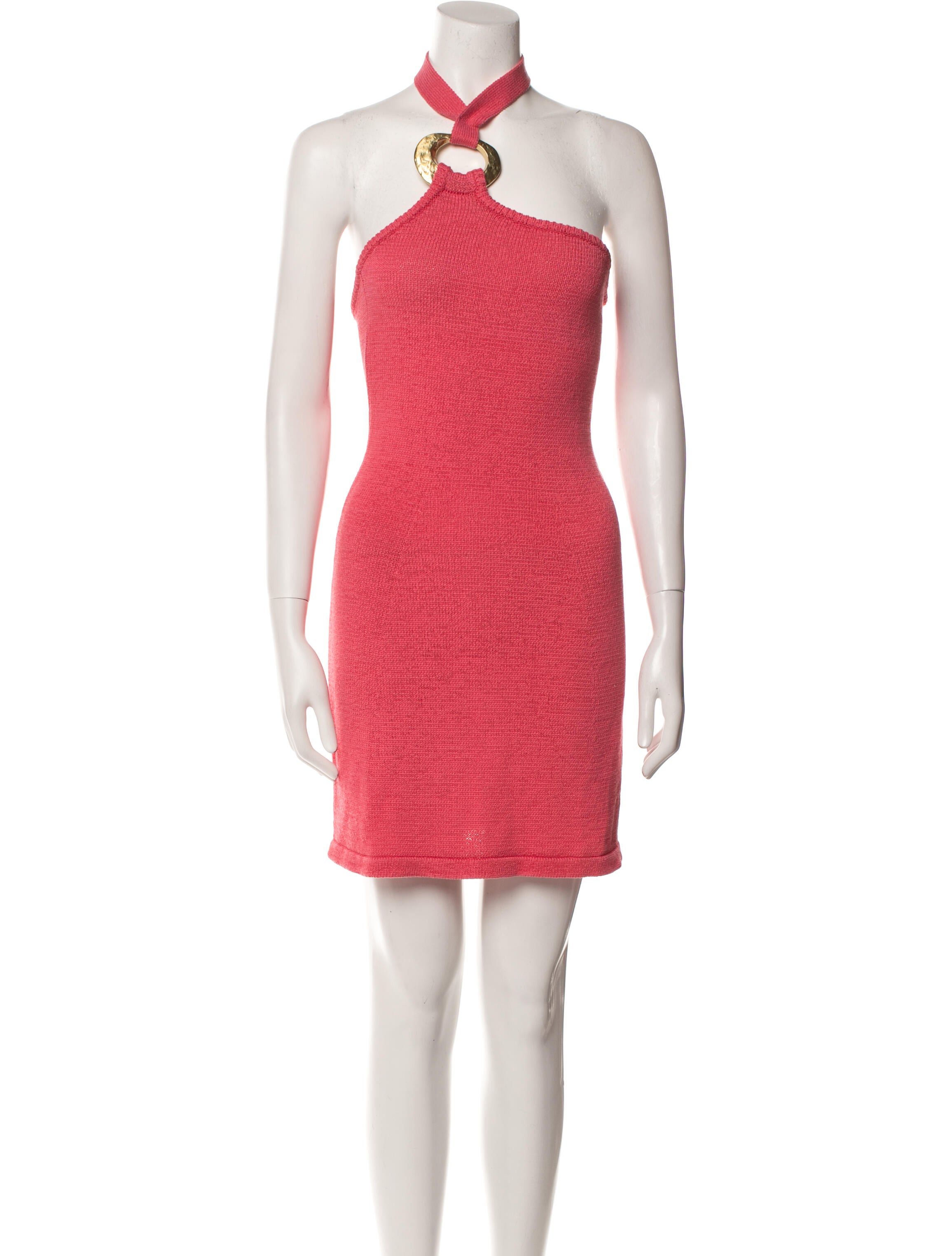 Cult Gaia Halterneck Mini Dress