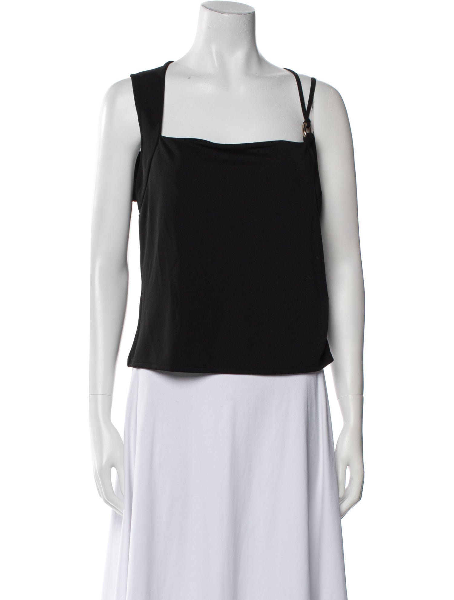 Cult Gaia Square Neckline Sleeveless Crop Top