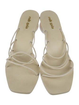 Cult Gaia Leather Slides