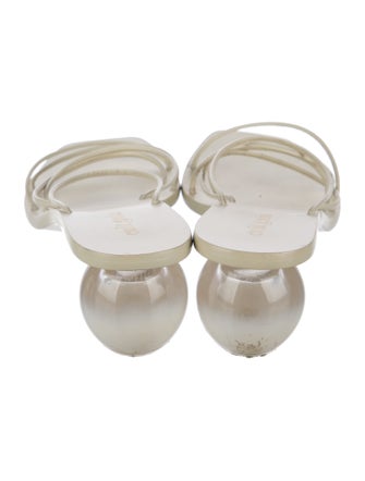 Cult Gaia Leather Slides