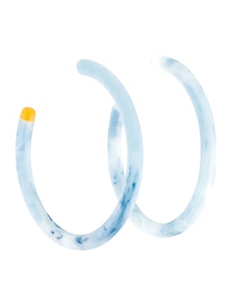 Cult Gaia Acrylic Kennedy Hoop Earrings