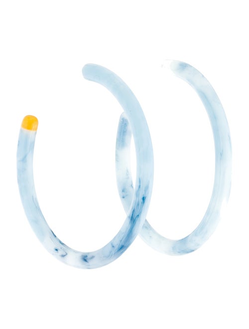 Cult Gaia Acrylic Kennedy Hoop Earrings