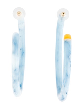 Cult Gaia Acrylic Kennedy Hoop Earrings