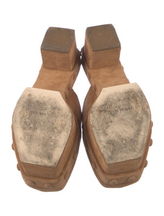 Cult Gaia Suede Studded Accents Mules