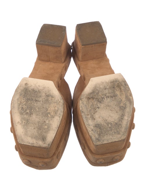 Cult Gaia Suede Studded Accents Mules