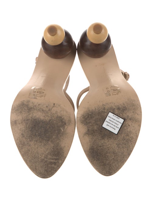 Cult Gaia Leather T-Strap Sandals