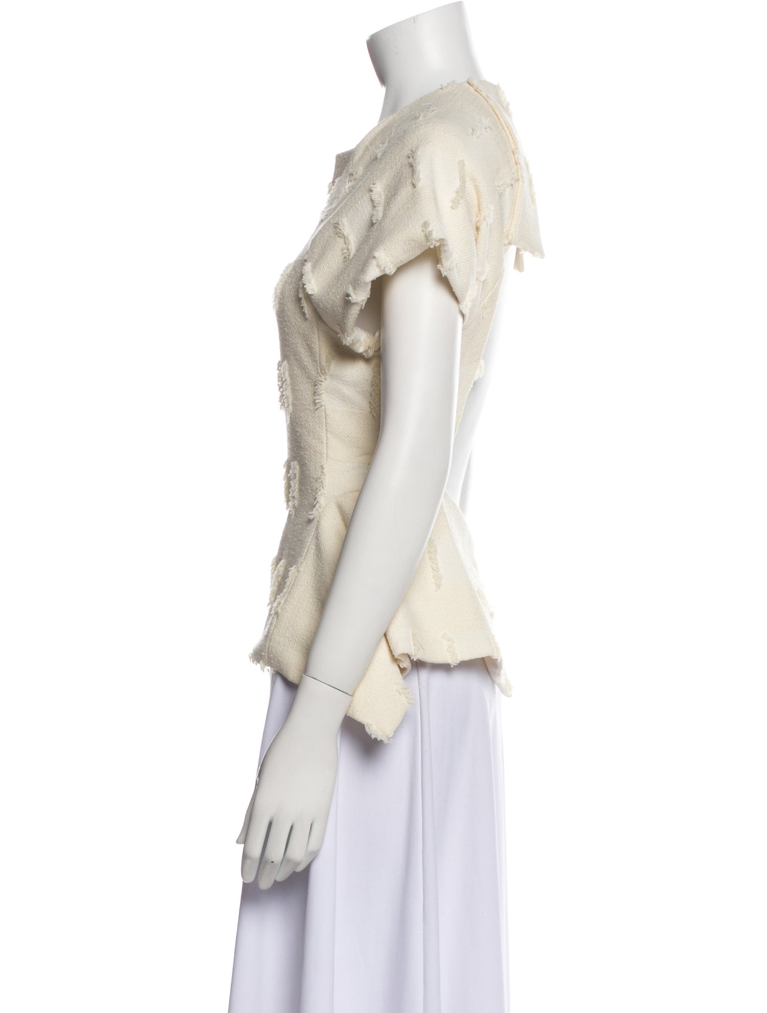 Cult Gaia Square Neckline Short Sleeve Blouse