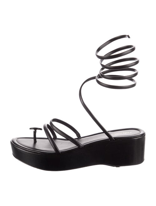 Cult Gaia Leather Gladiator Sandals