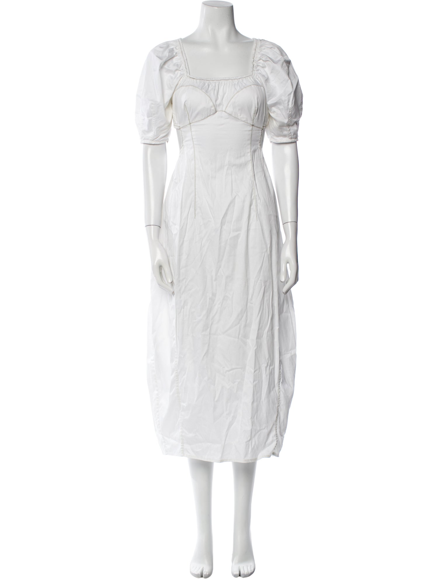 Cult Gaia Square Neckline Midi Length Dress