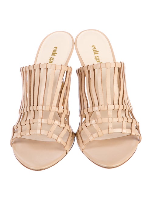 Cult Gaia Leather Slides