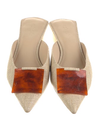 Cult Gaia Raffia Mules