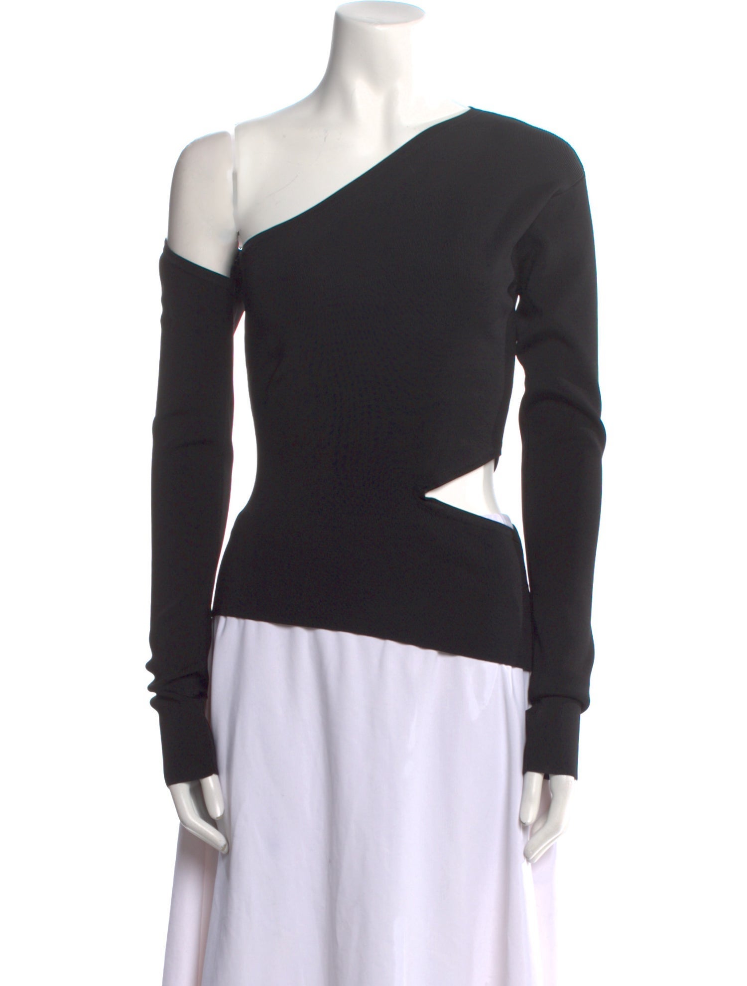 Cult Gaia One-Shoulder Long Sleeve Top