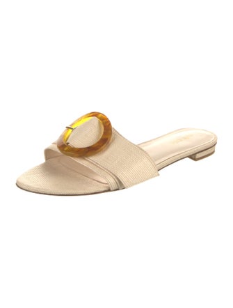 Cult Gaia Raffia Slides