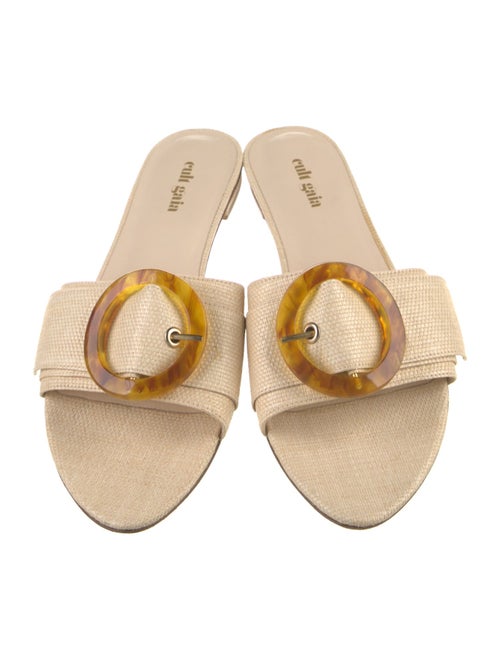 Cult Gaia Raffia Slides
