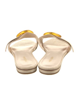 Cult Gaia Raffia Slides