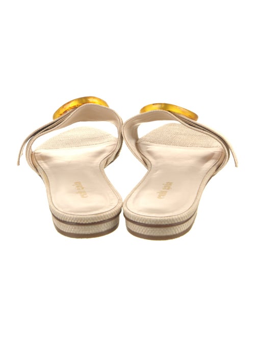 Cult Gaia Raffia Slides