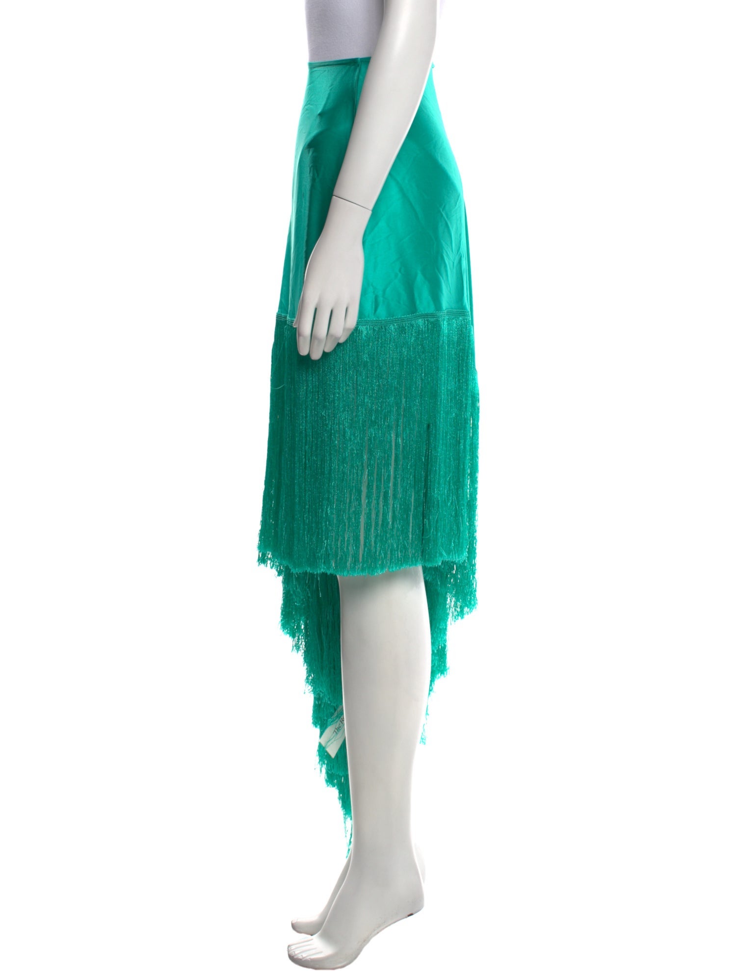 Cult Gaia Silk Midi Length Skirt