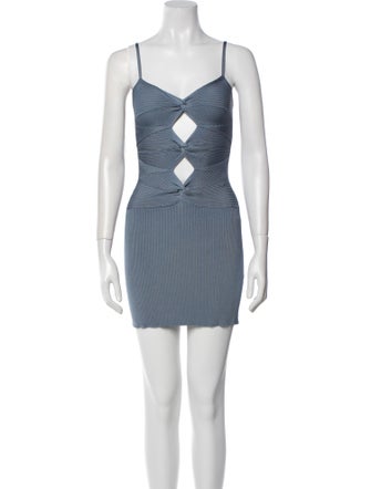 Cult Gaia V-Neck Mini Dress