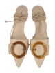 Cult Gaia Straw D'Orsay Flats