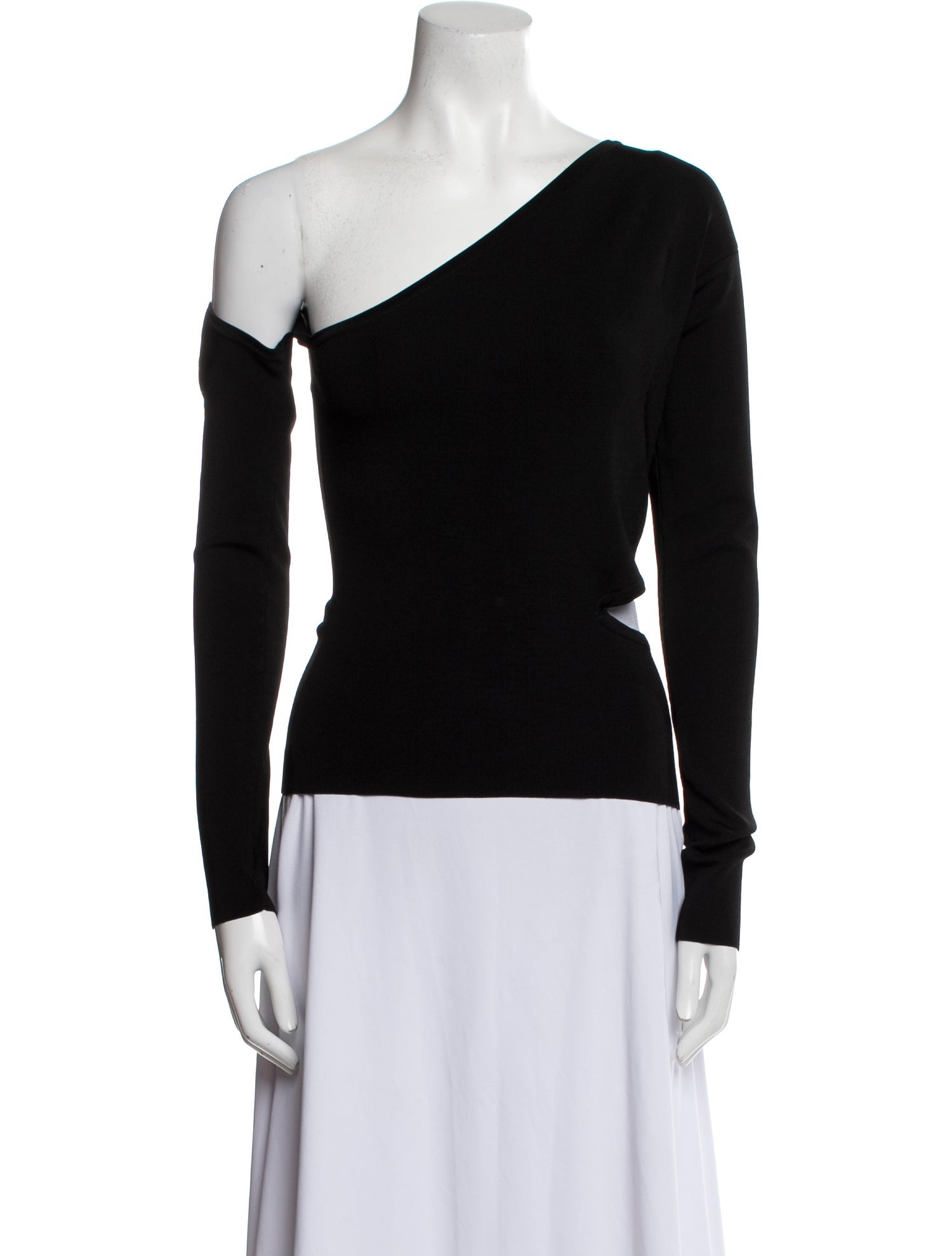 Cult Gaia One-Shoulder Long Sleeve Top