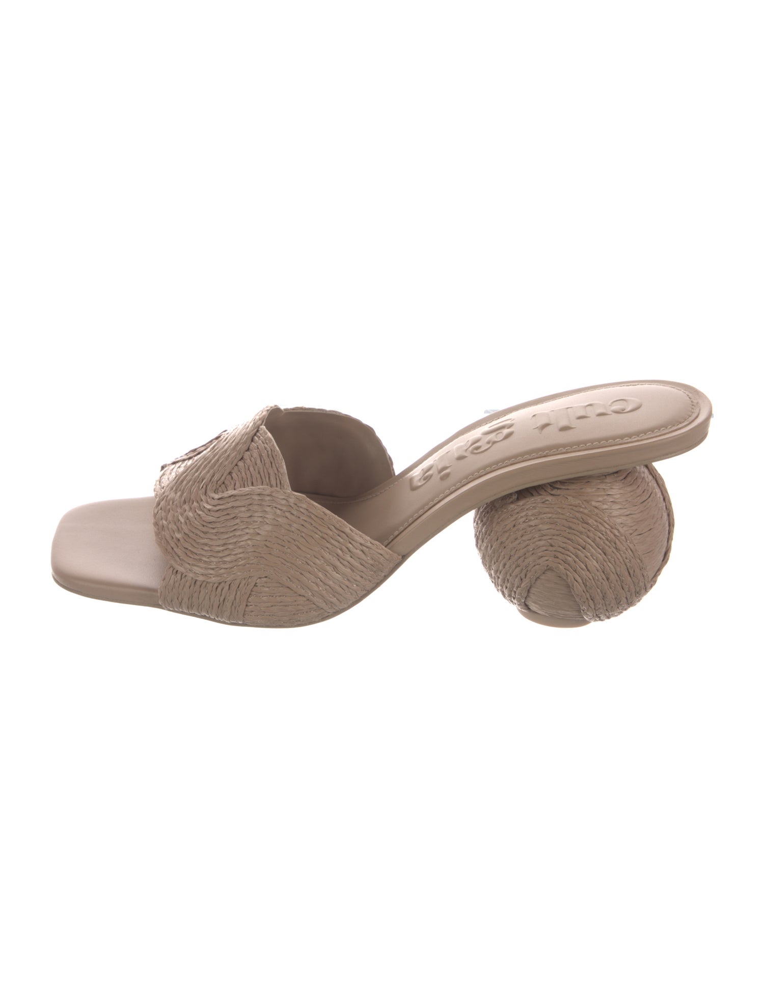 Cult Gaia Raffia Slides
