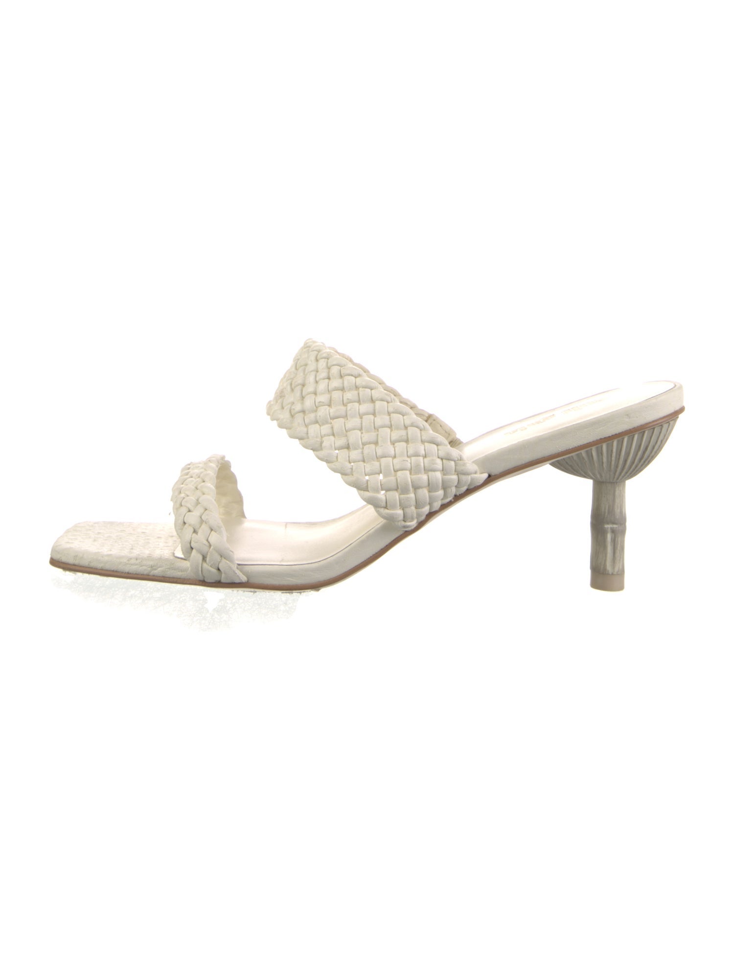 Cult Gaia Leather Braided Accents Slides