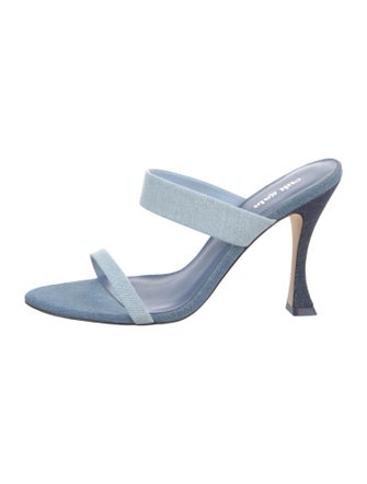 Cult Gaia Denim Slides