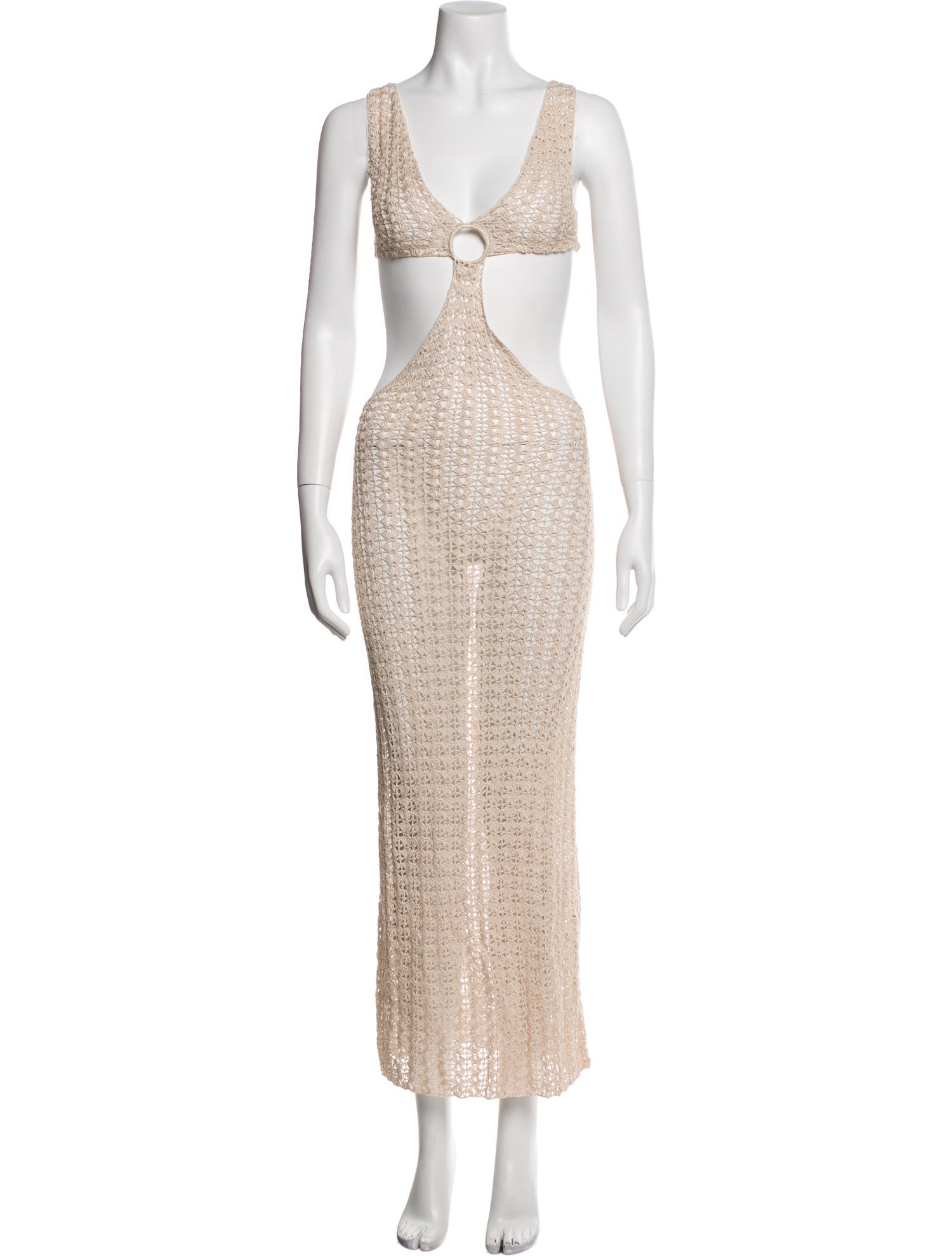 Cult Gaia V-Neck Long Dress