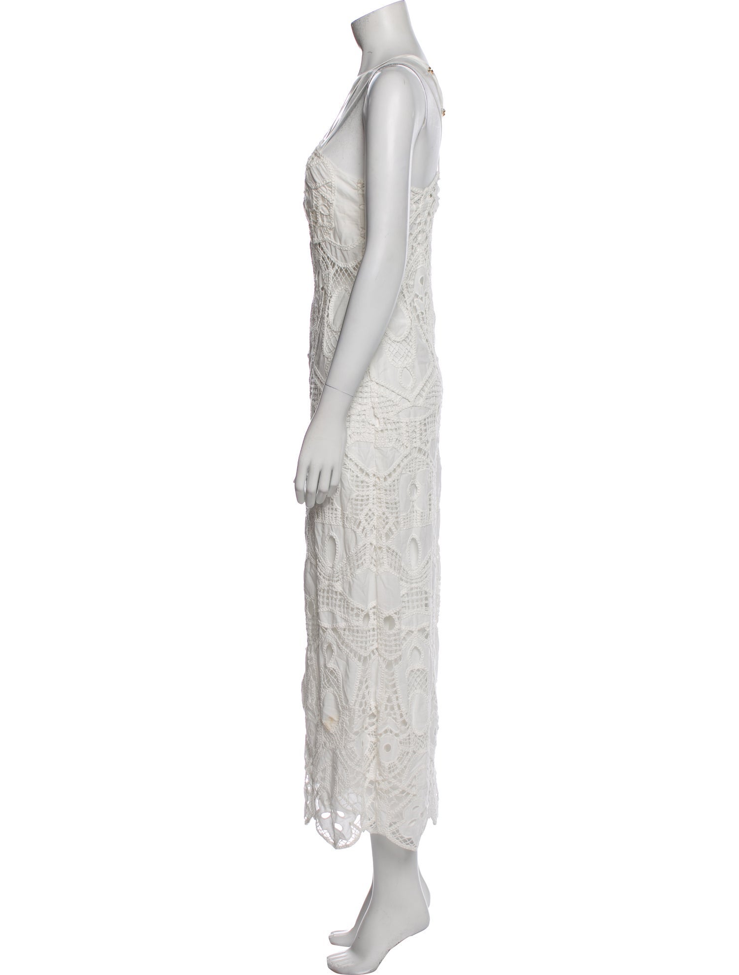 Cult Gaia Lace Pattern Long Dress
