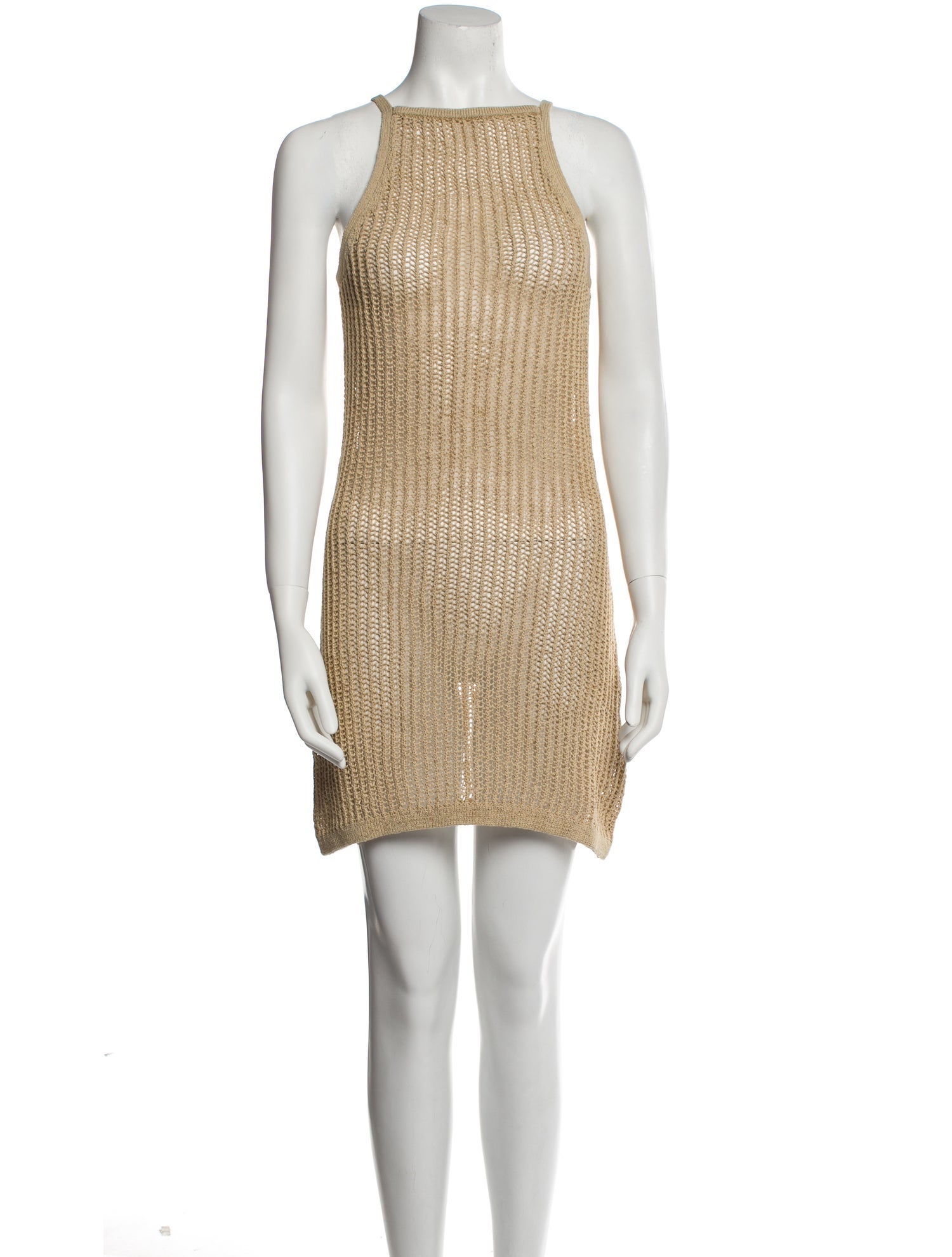 Cult Gaia Bateau Neckline Mini Dress