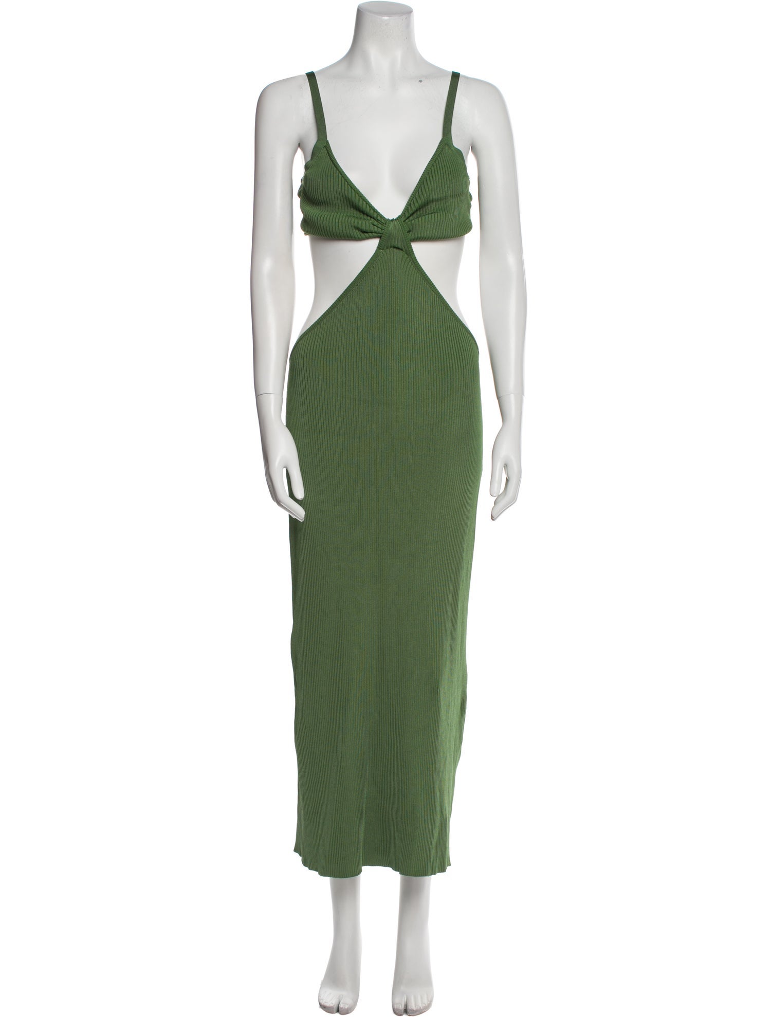 Cult Gaia Striped Midi Length Dress