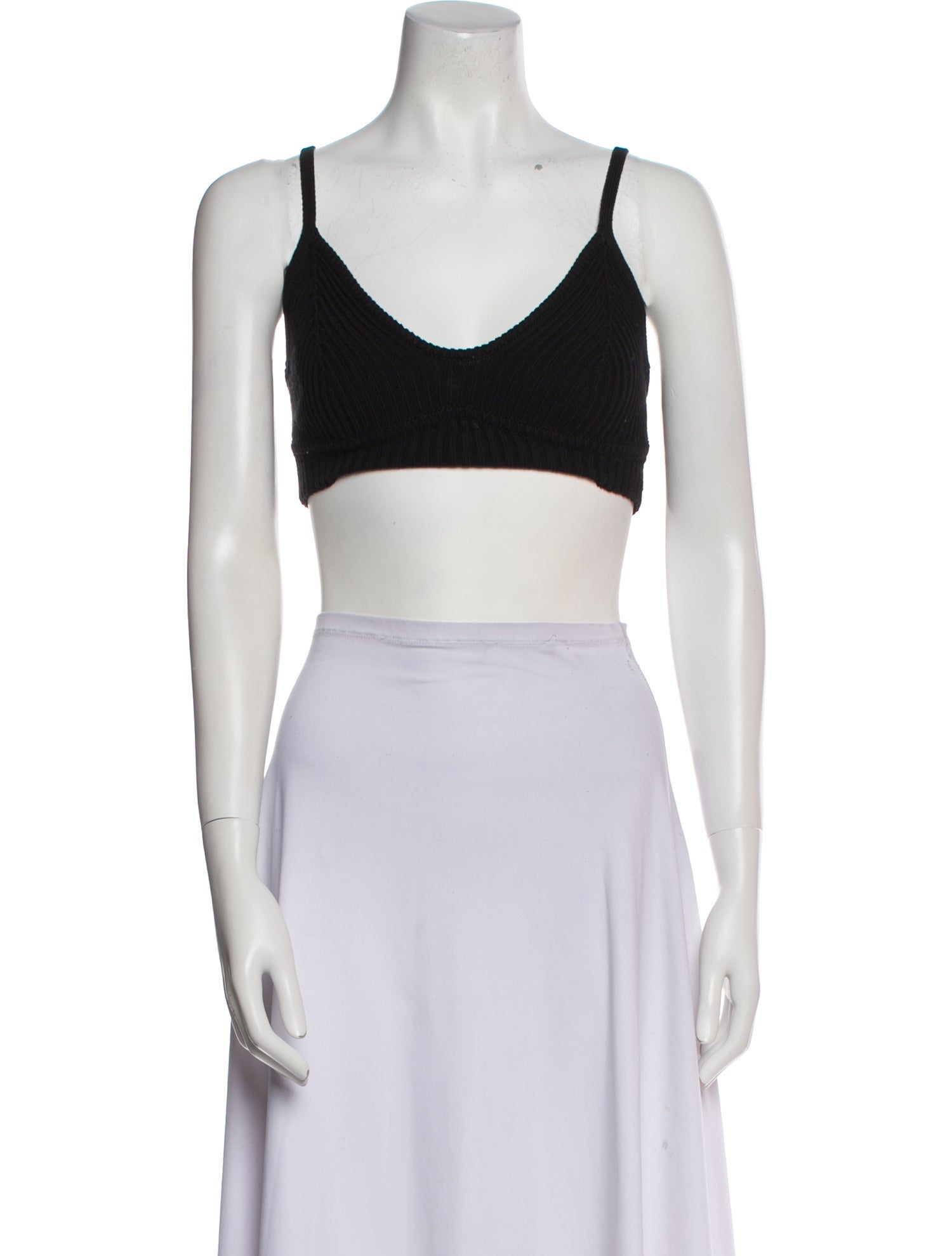 Cult Gaia Scoop Neck Sleeveless Crop Top