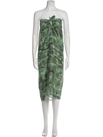 Cult Gaia Linen Knee-Length Dress