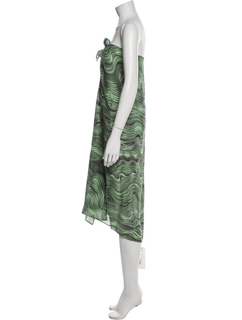 Cult Gaia Linen Knee-Length Dress