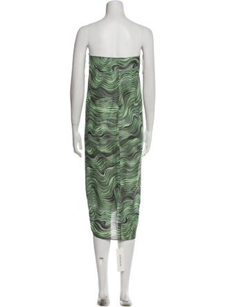 Cult Gaia Linen Knee-Length Dress