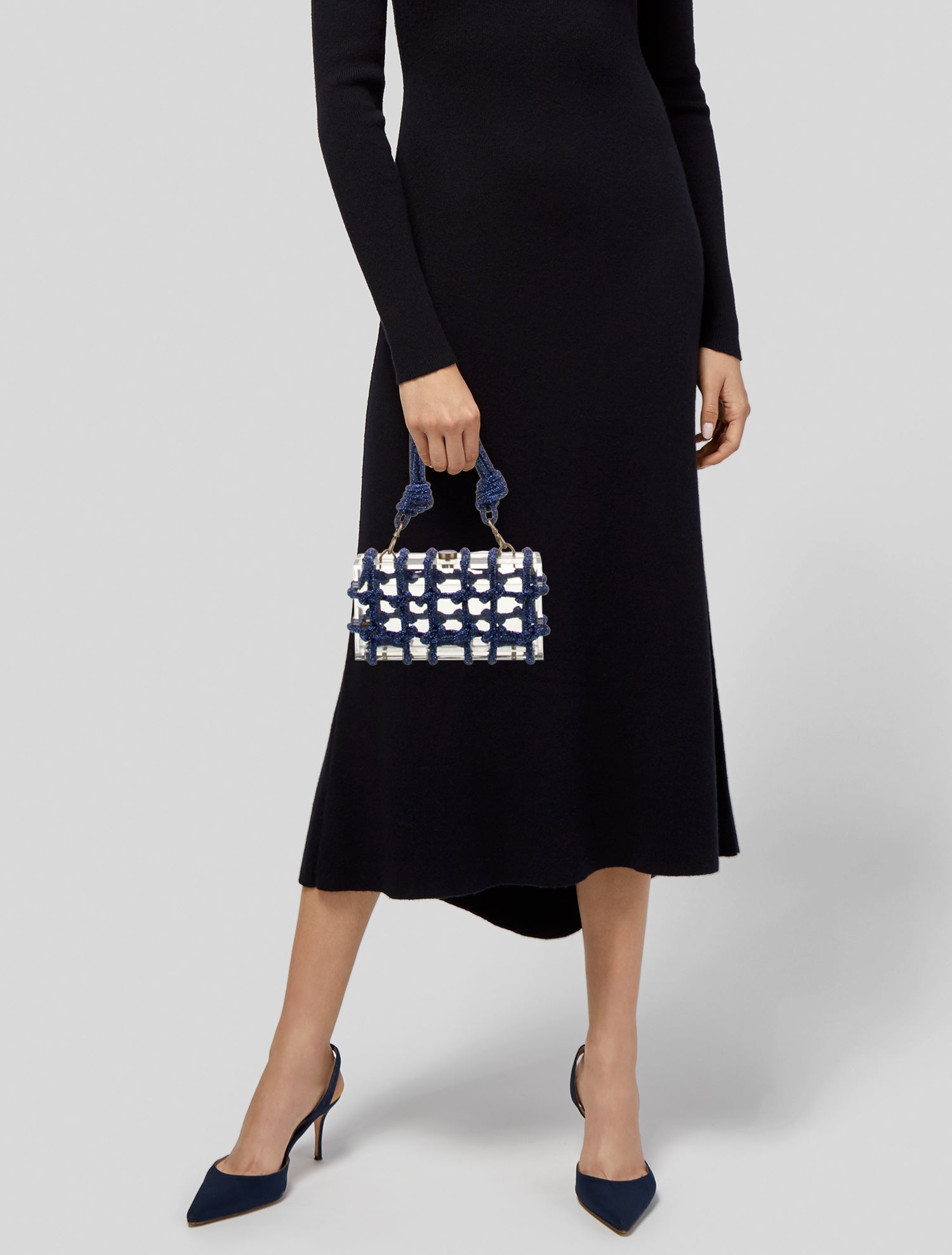 Cult Gaia Acrylic Top Handle Bag
