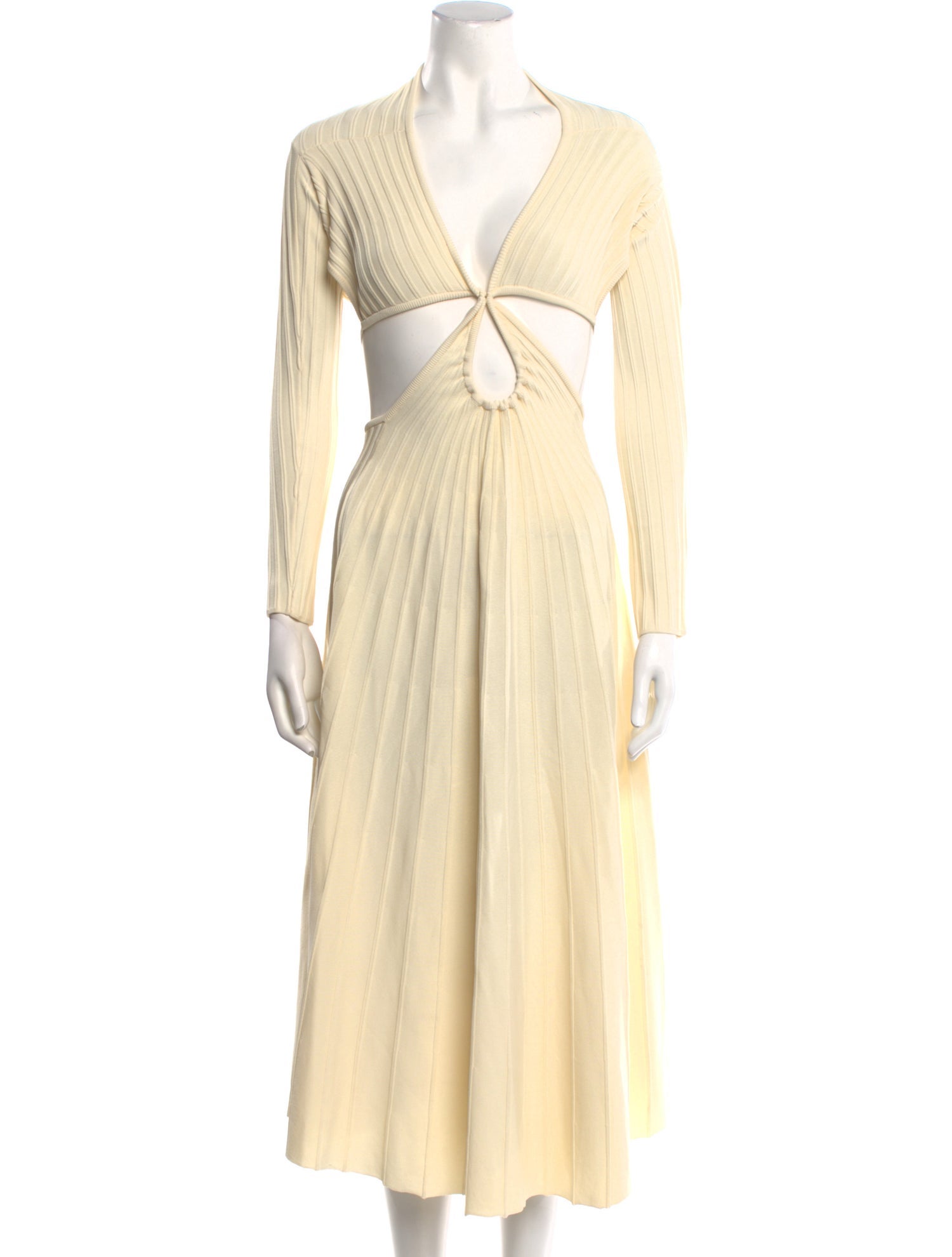 Cult Gaia V-Neck Midi Length Dress