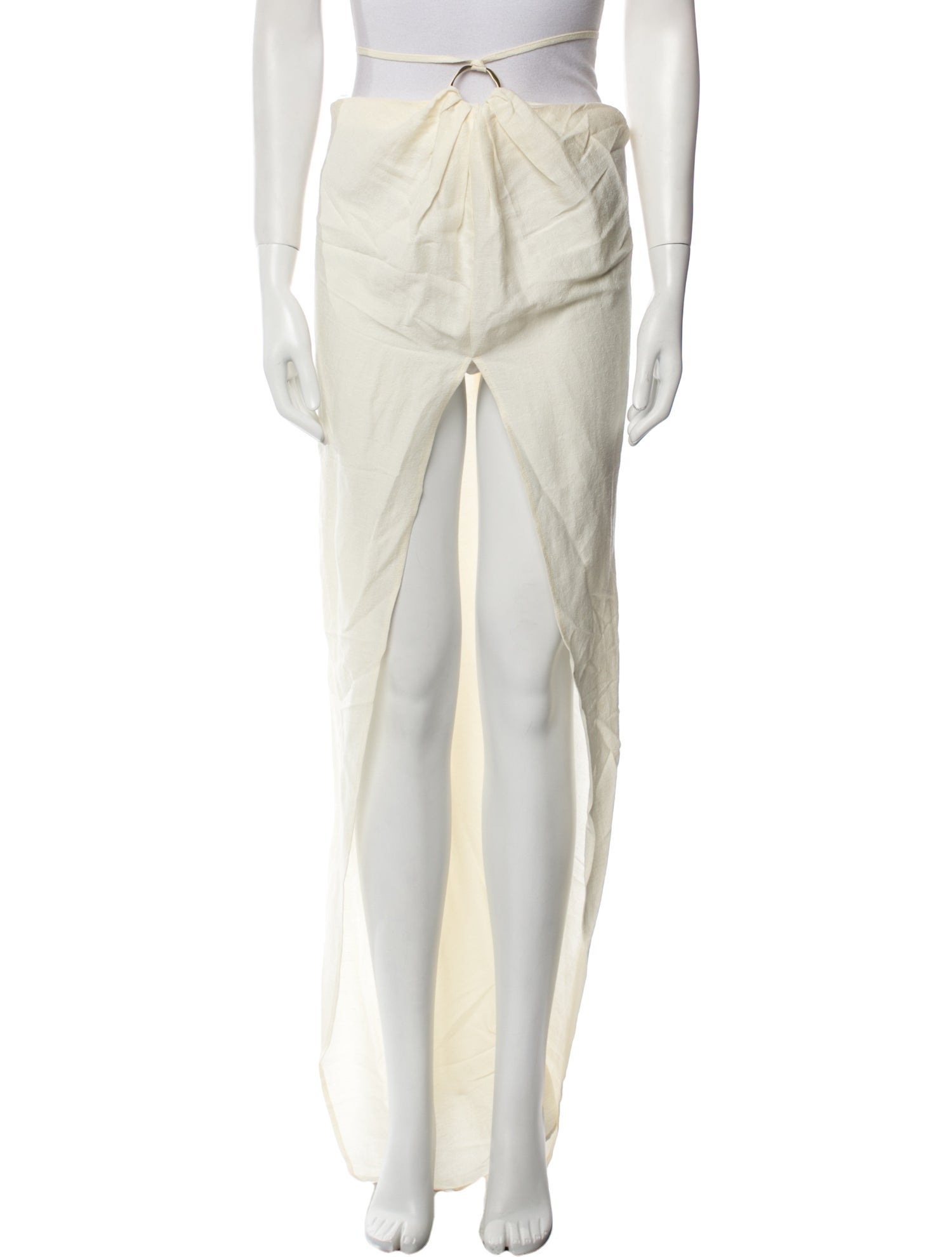 Cult Gaia Linen Long Skirt